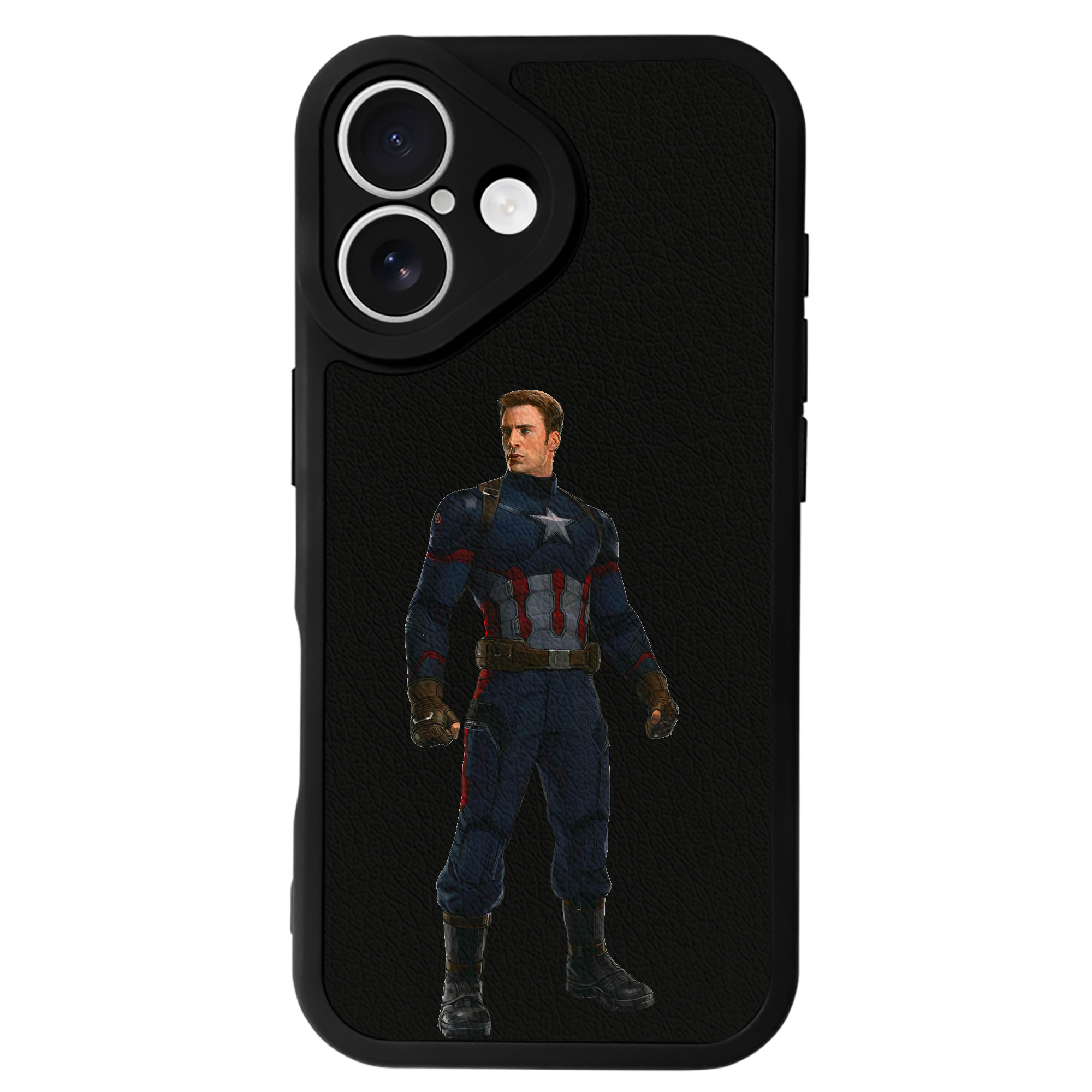 （画像用） アベンジャーズ The Avengers 【iPhone 16シリーズ対応】シリコンスマホケース（レザー調） 材質：シリコン